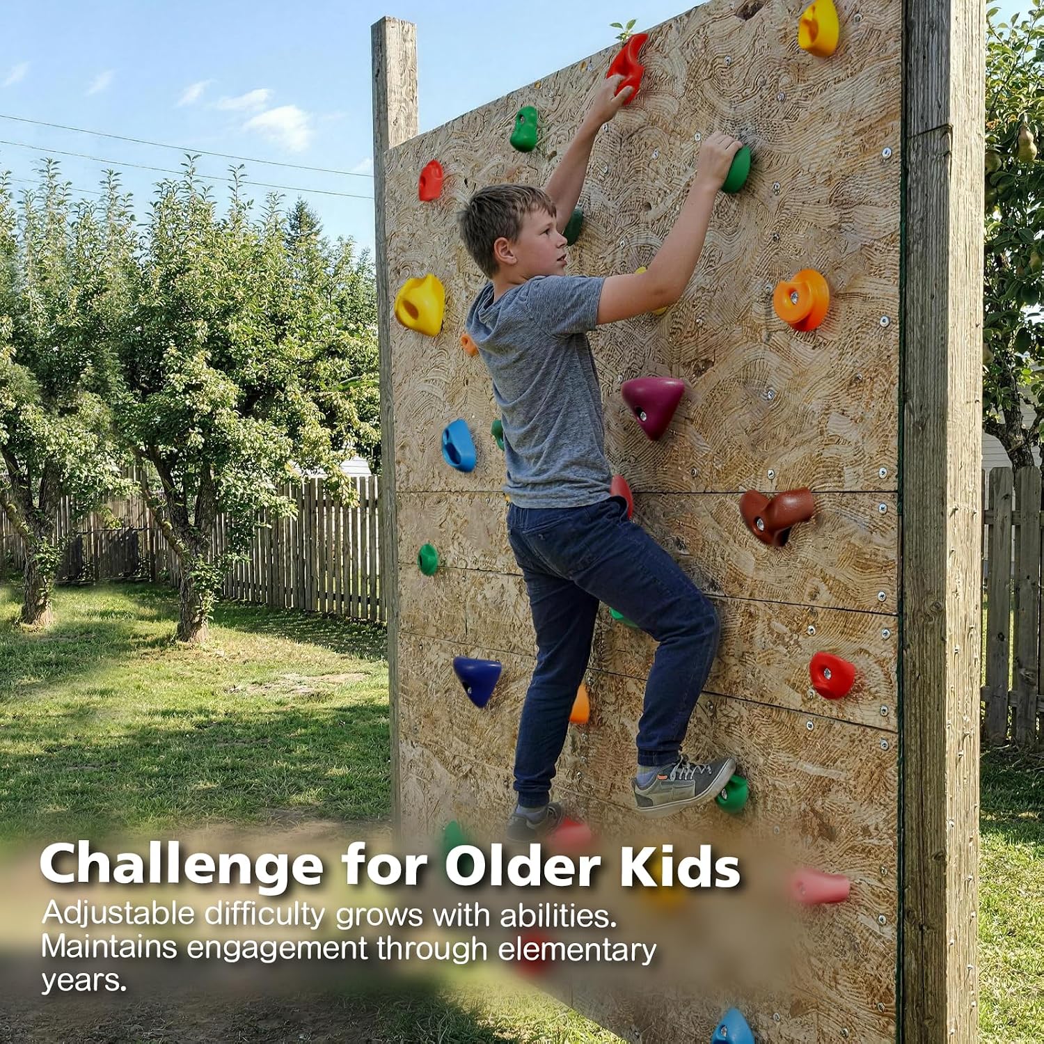 Thumbnail 6 de TOPNEW 32 Rock Climbing Holds: Multi-Size Set for Kids and Adults