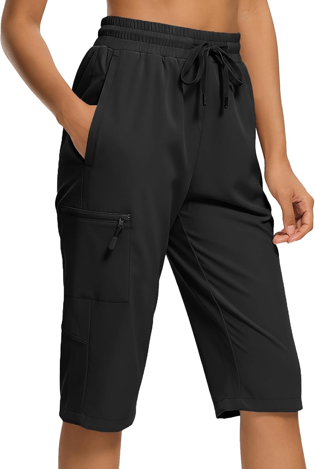 Detalle de DEVOROPA Women's Hiking Bermuda Shorts, Knee-Length, Quick-Dry with UPF 50+