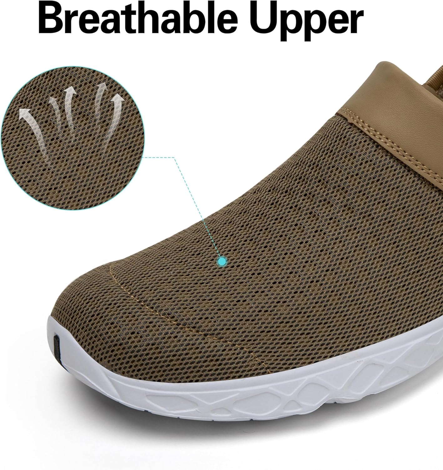 Detalle de SAGUARO Unisex Clogs Sommer Hausschuhe – leichte Gartenschuhe in Braun, EU 36–48