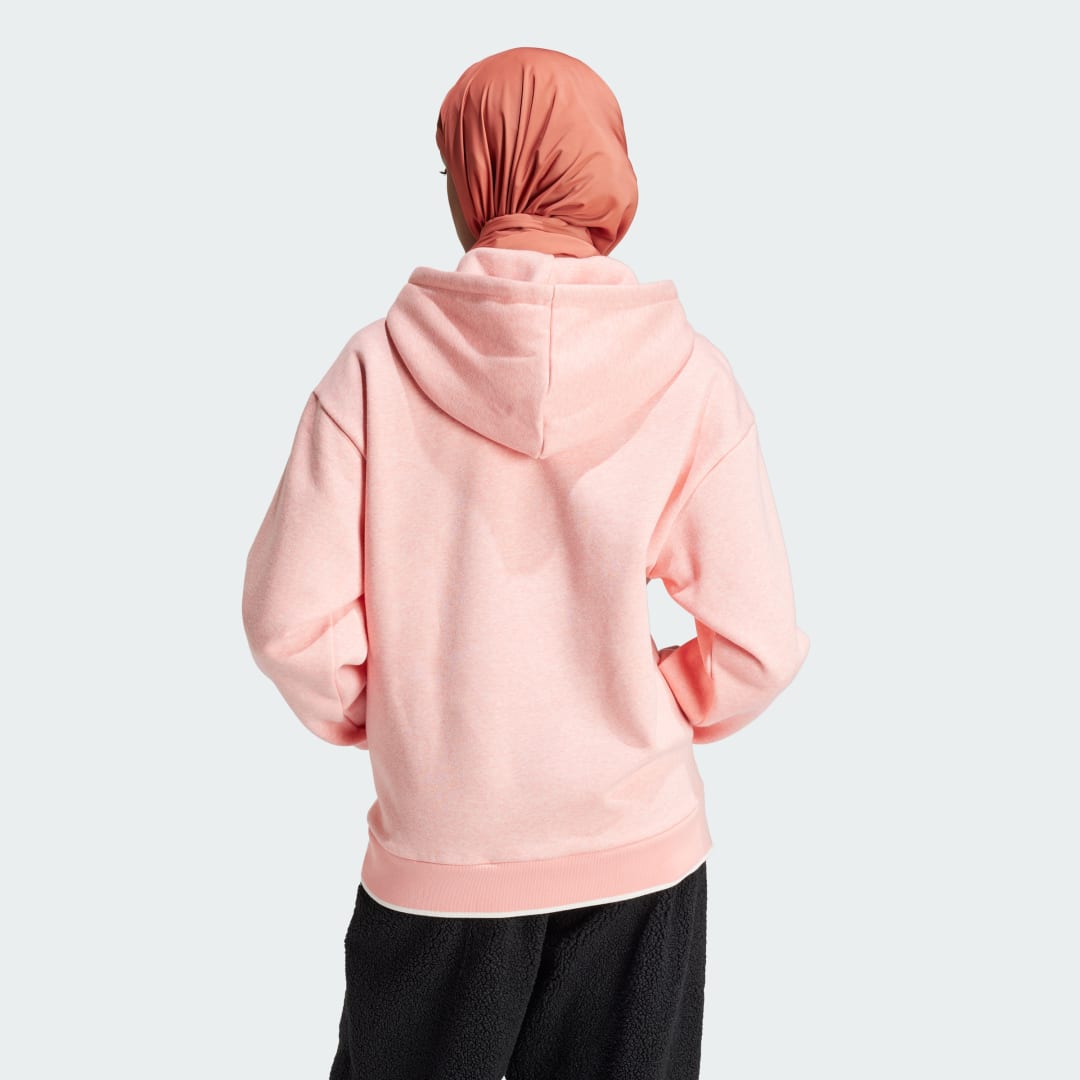 Detalle 2 de Sudadera con capucha Graphic Loose de Adidas – Rosa