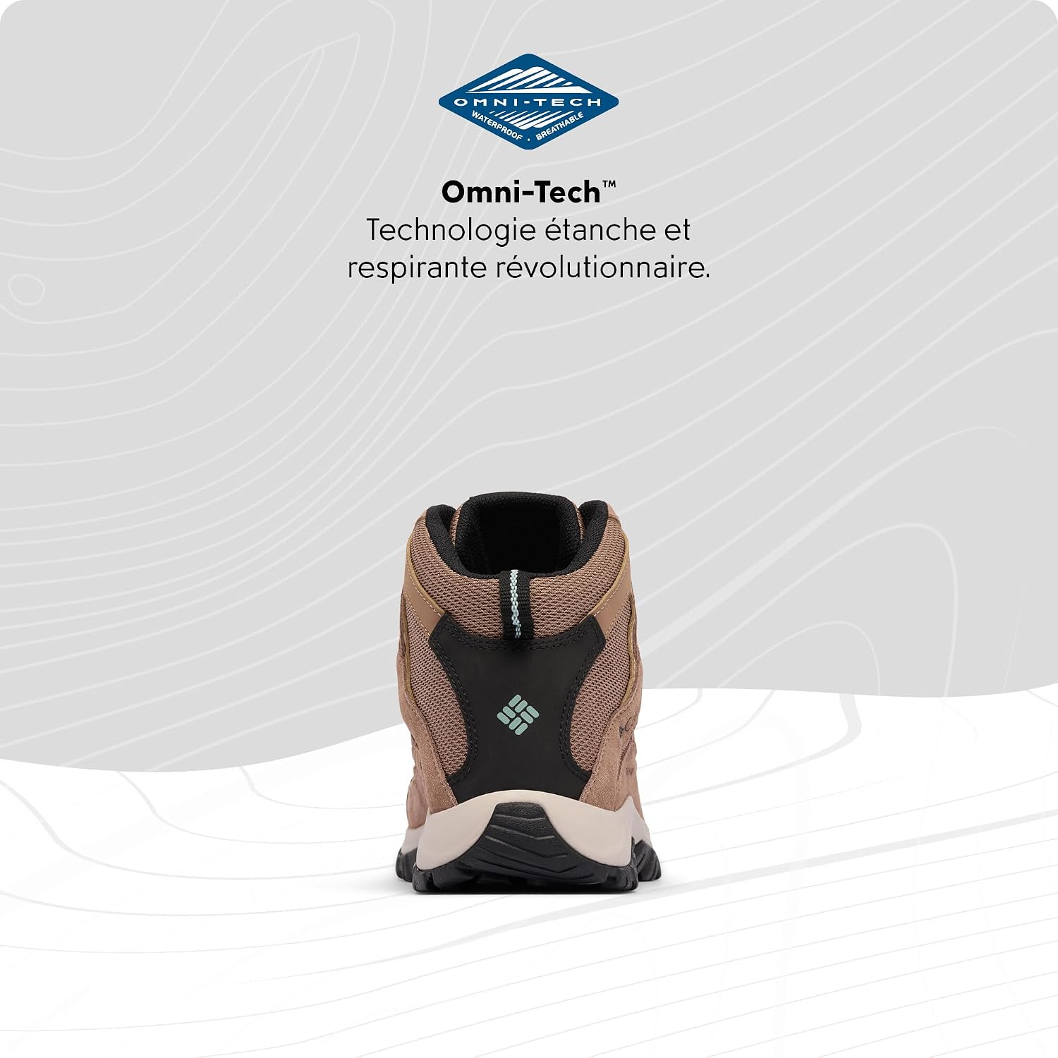 Detalle de Columbia Crestwood Mid Waterproof: bottes de trekking imperméables pour homme, taille moyenne