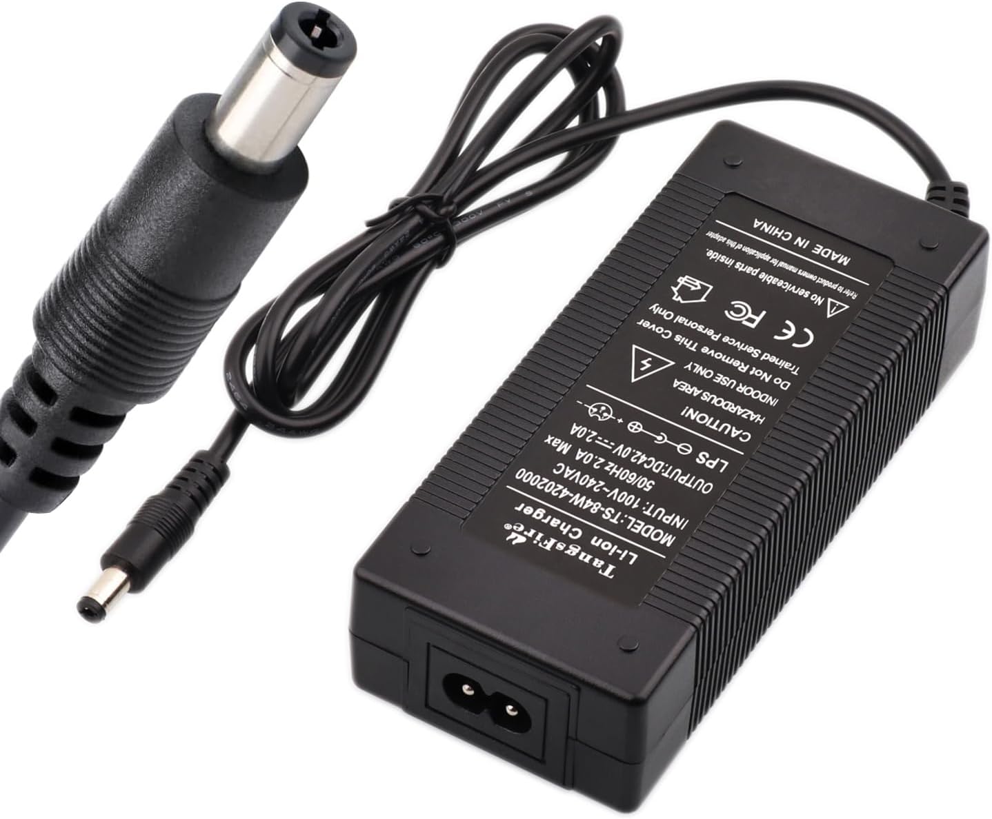 Detalle de TangsFire TS-84W-4202000-oplader voor elektrische step, 42 V, 2 A