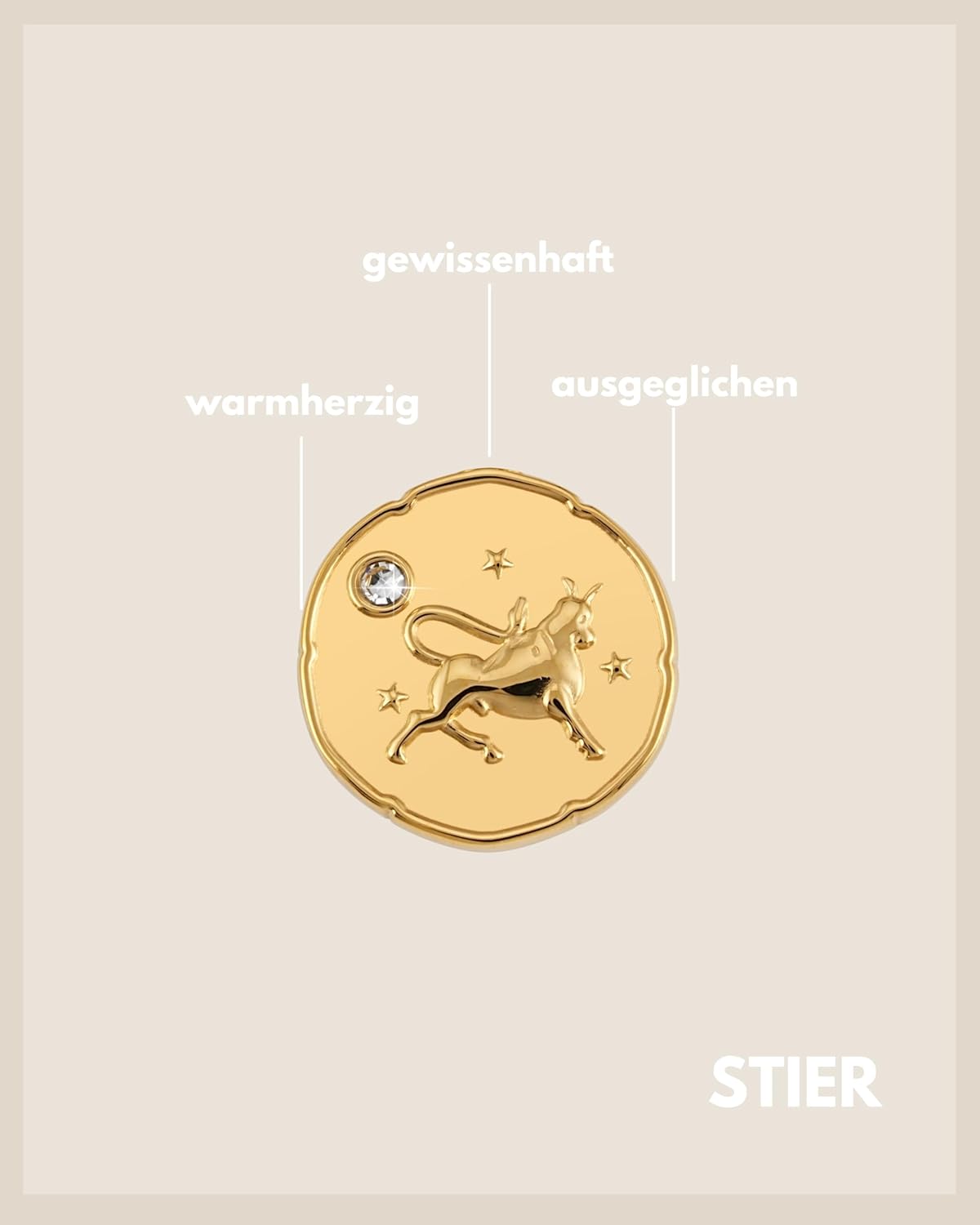 Thumbnail 1 de GD GOOD.designs collana zodiacale in oro 20 mm