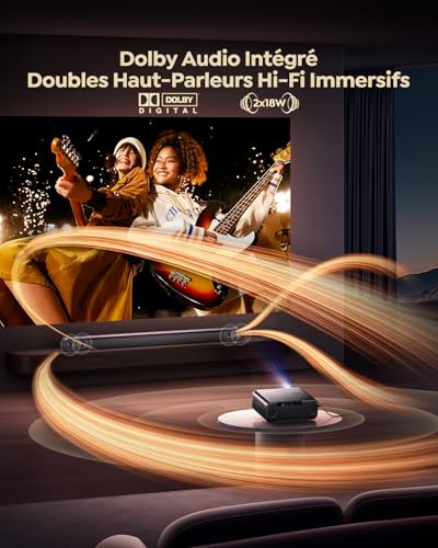 Thumbnail 2 de WiMiUS Vidéoprojecteur 4K P62 Pro : Netflix intégré, HDR10 et WiFi6 – son Dolby