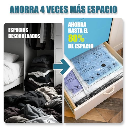 Thumbnail 1 de Accenter juego de bolsas al vacío para ropa (5 piezas: 3XL 100x80 cm + 2L 80x60 cm)