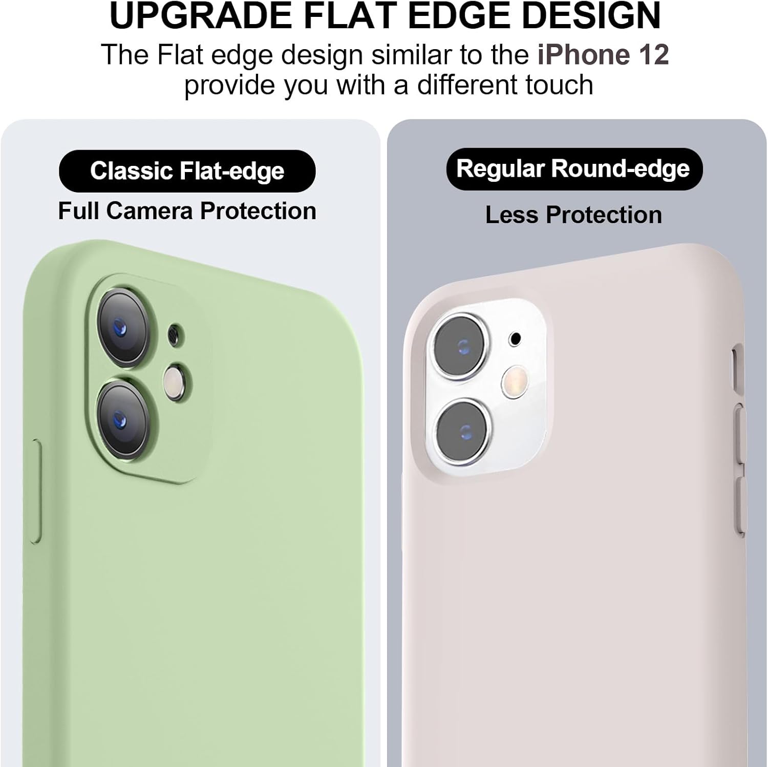 Thumbnail 2 de Vooii iPhone 11 Case in Matcha Green: Upgraded Liquid Silicone with Flat Edges and Full Camera Protection