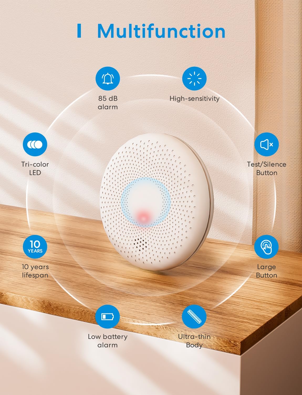 Thumbnail 5 de Meross Carbon Monoxide Detector 10‑Year