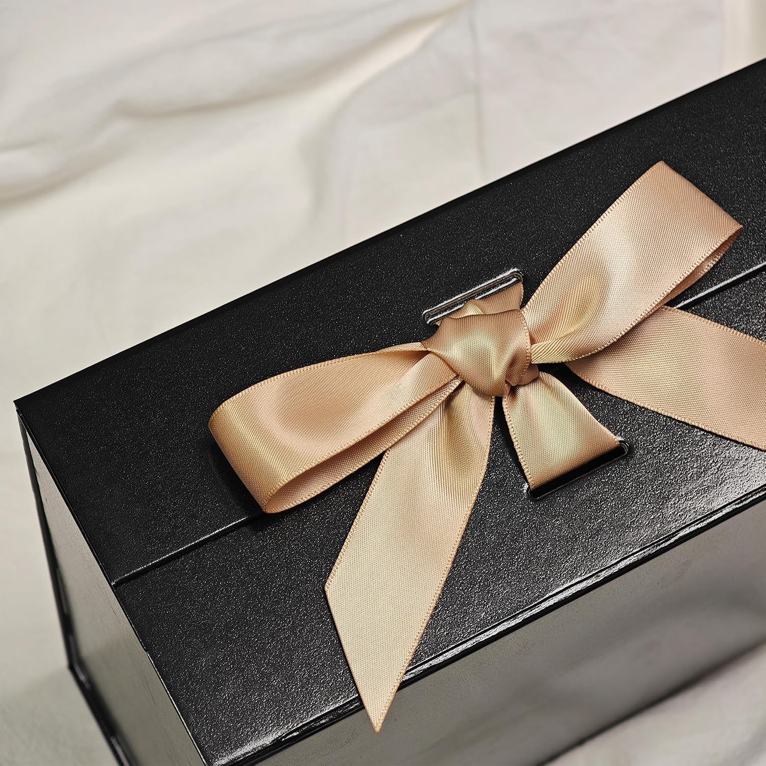 Thumbnail 6 de Tekhoho Black Large Gift Box 33.5x27x12.5 cm – Premium Magnetic Lid Gift Box with Plaid Lining