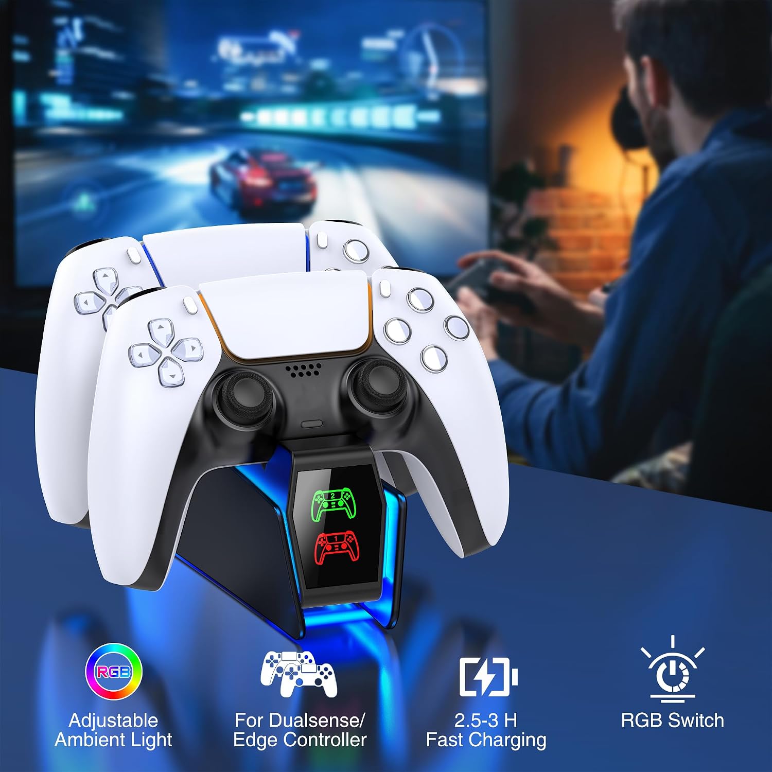 Detalle 2 de PS5 Dual Controller Charger Station