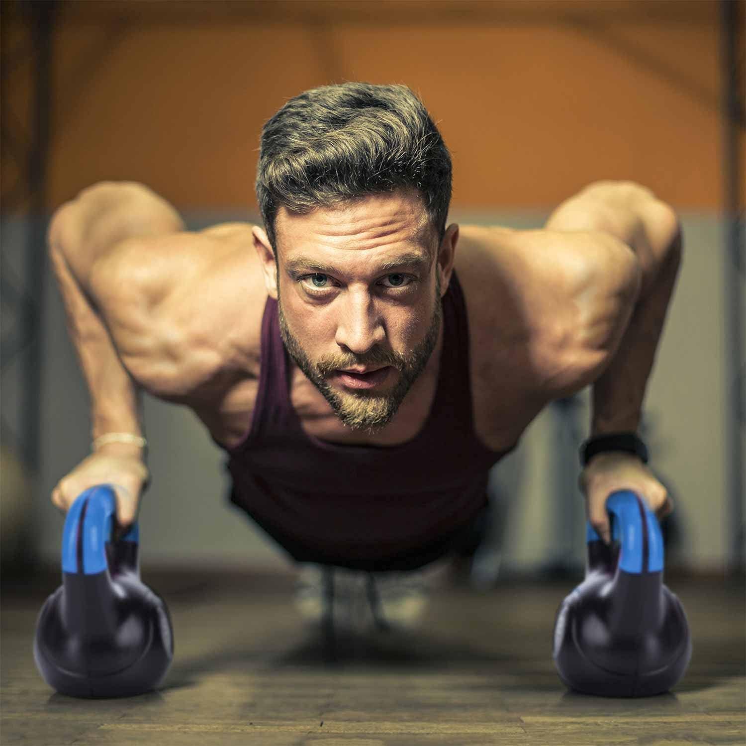 Thumbnail 5 de Body & Mind Kettlebell Kugelhantel 2–20 kg – Profi Kunststoffmantel für intensives Krafttraining