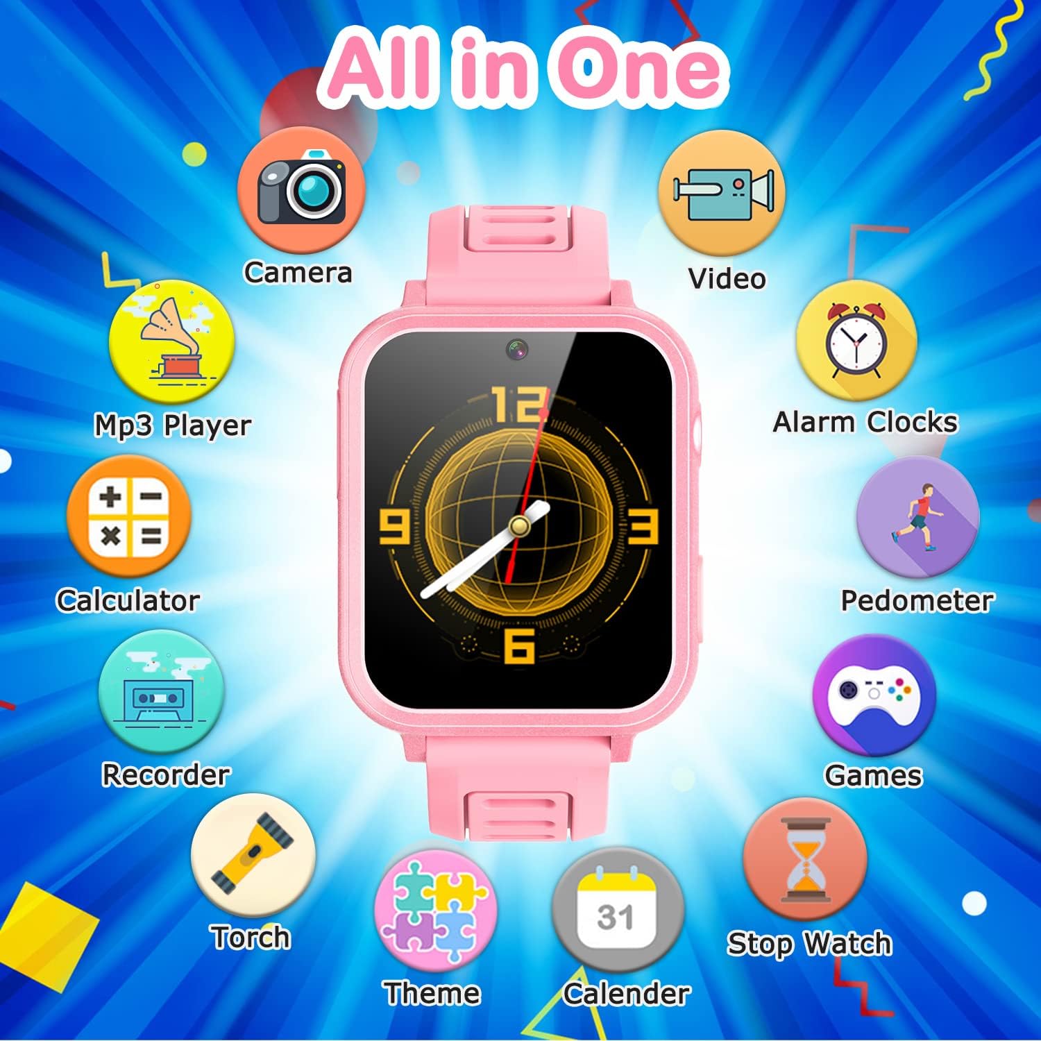 Detalle de Cosjoype Kids Game Smart Watch for Girls Ages 6–12