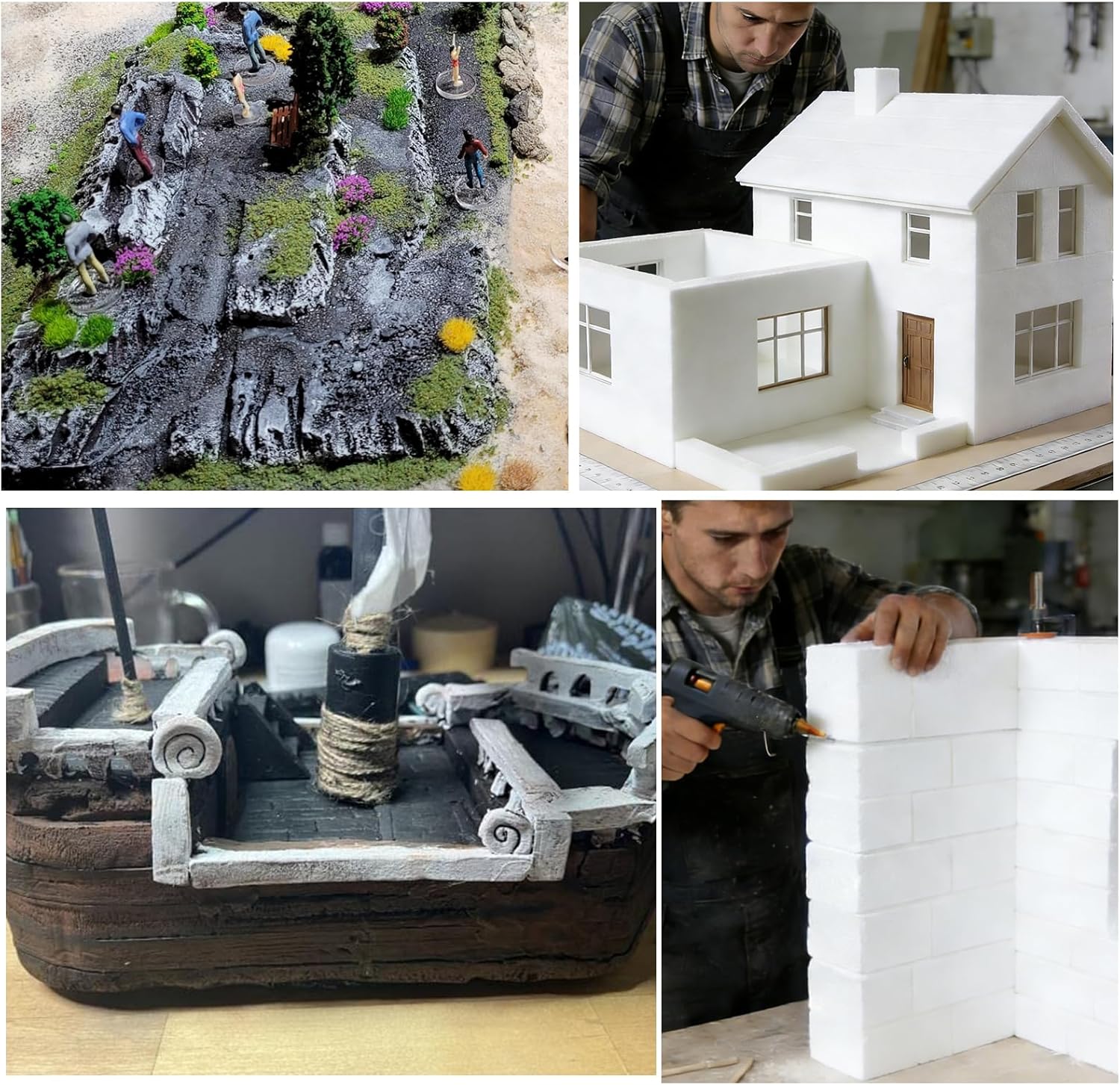 Thumbnail 5 de TAIANJI 5 Stück Hartschaumplatten (30 x 20 x 2 cm) für DIY, Modellbau & Landschaftsgestaltung