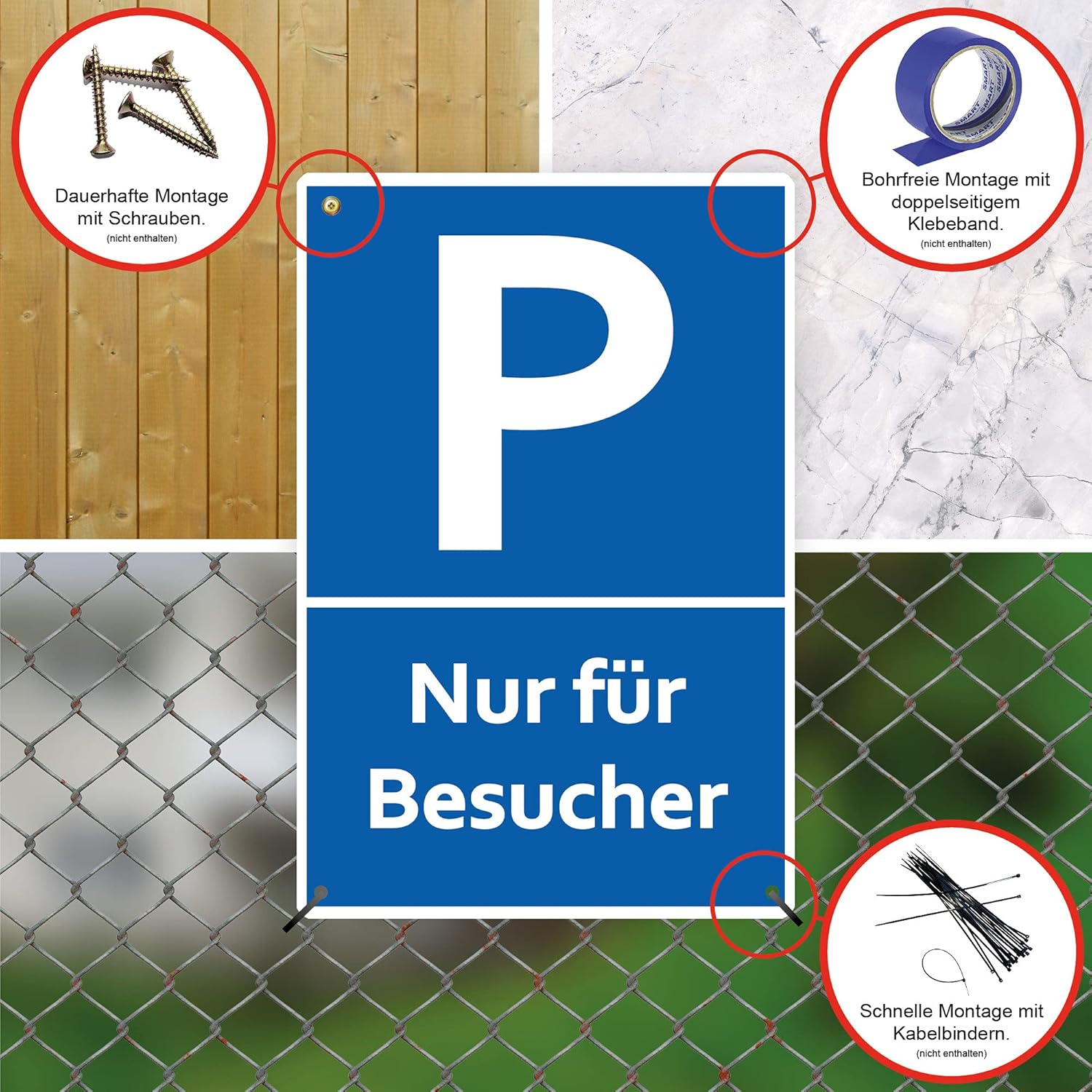 Thumbnail 2 de STROBO XXL Parkplatzschild 30x40 cm