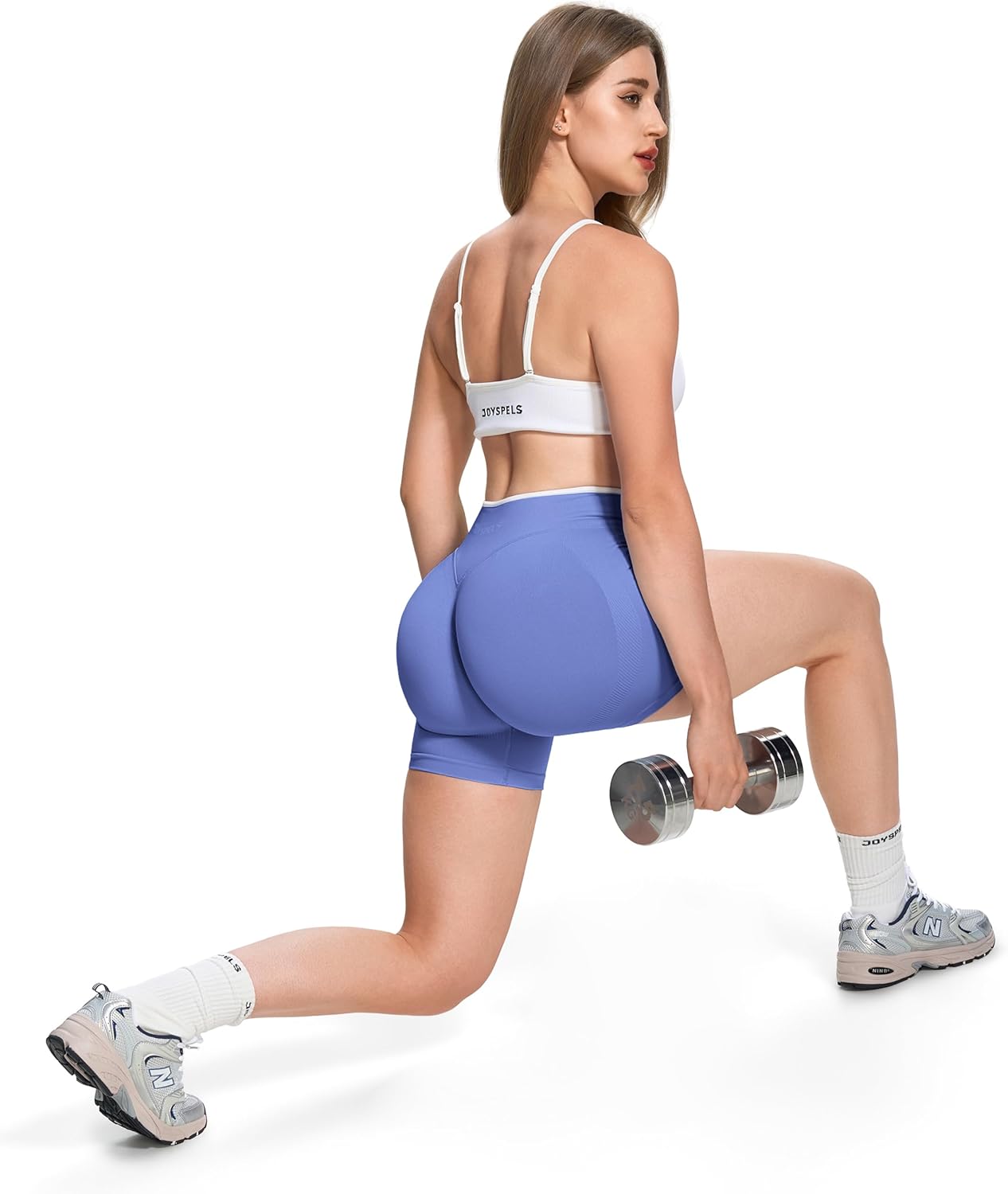 Thumbnail 3 de JOYSPELS Women's Seamless Gym Shorts: High Waist with Scrunch Bum (UK)