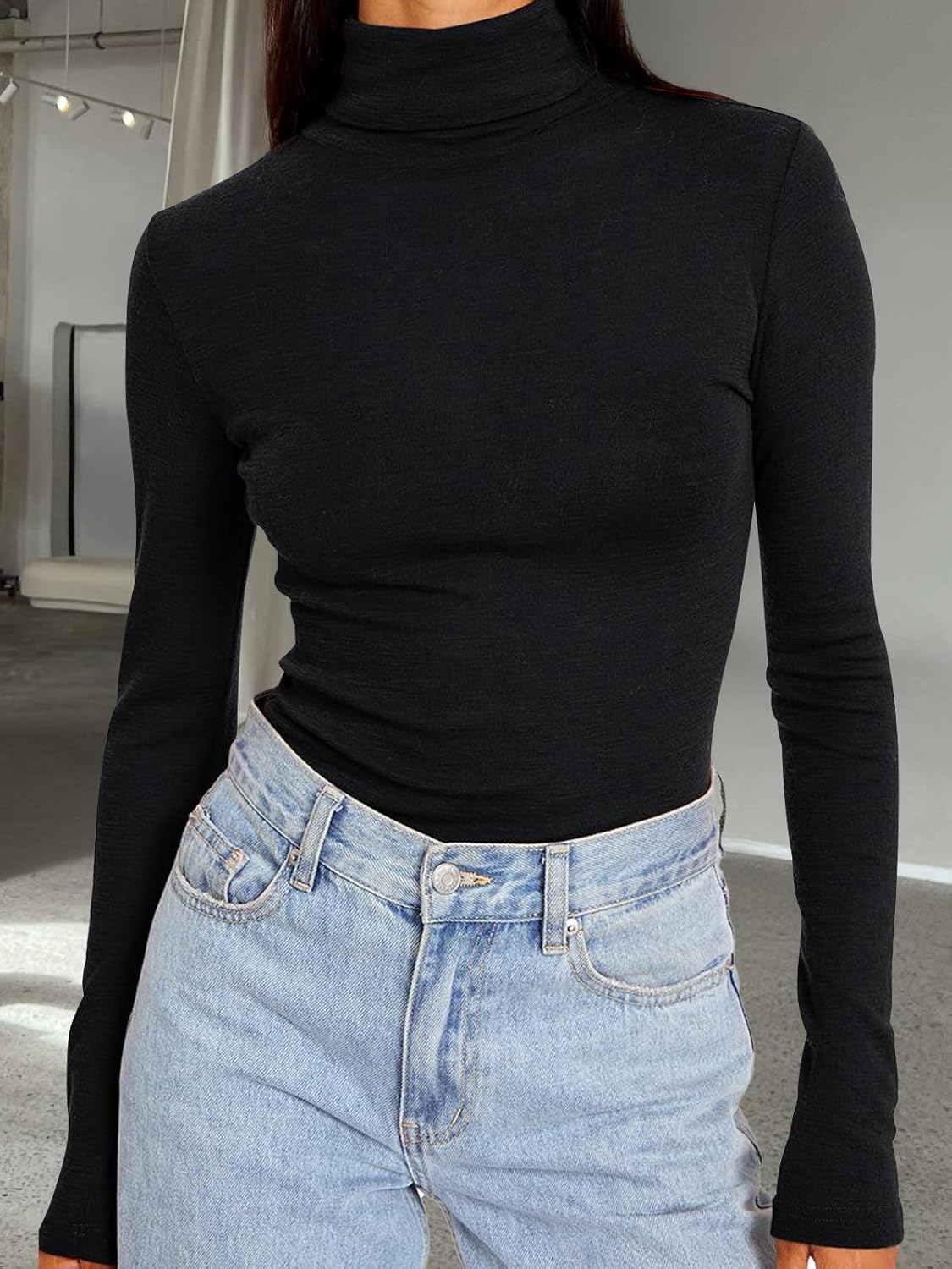 Thumbnail 5 de Trendy Queen Women's Turtleneck Long Sleeve Top