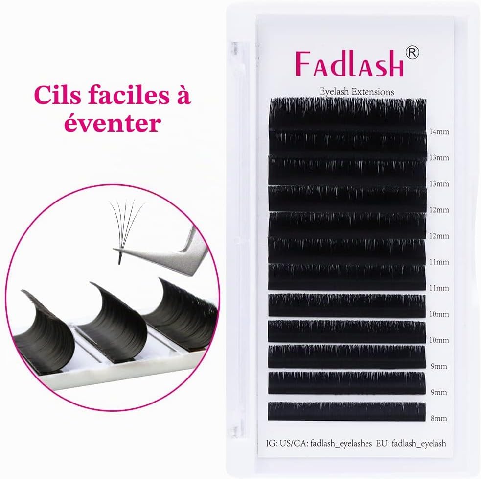 Thumbnail 3 de FADLASH Easy Fan Lashes wimperextensions 0,05 mm C-krul, 8-14 mm