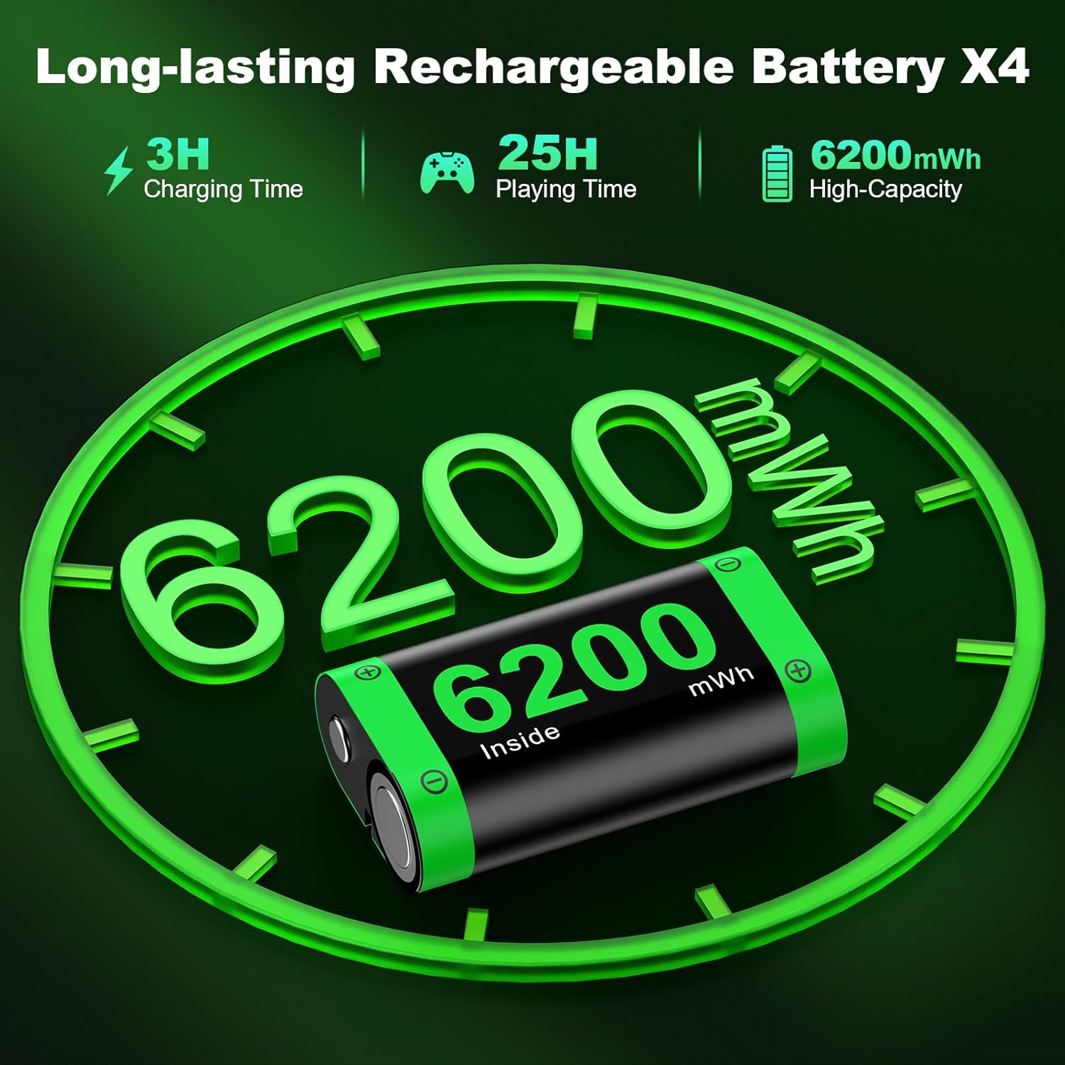Thumbnail 1 de Xbox One/Series Rechargeable Battery Pack 6200mWh