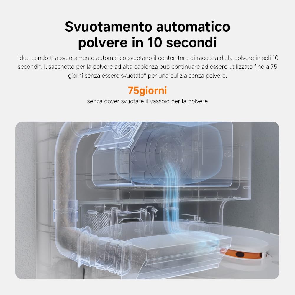 Thumbnail 3 de Xiaomi Robot Vacuum X20+ – Robot aspirapolvere e lavapavimenti con stazione smart all-in-one, 6.000 Pa e navigazione Laser 3D
