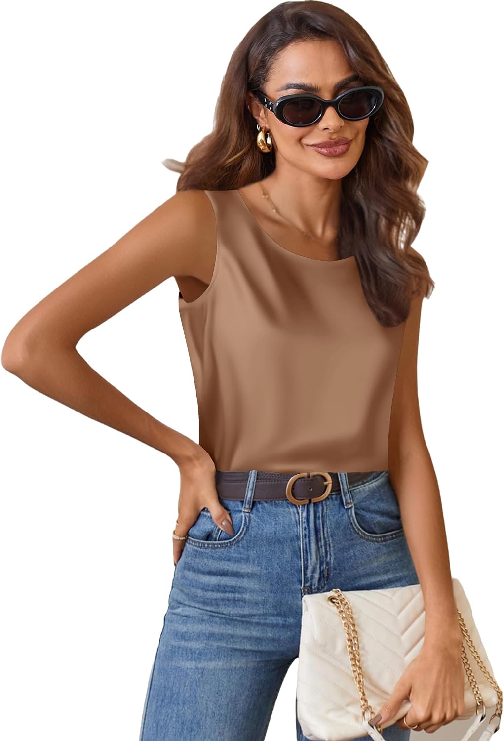 Detalle de Top in raso da donna Zeagoo S-XXL