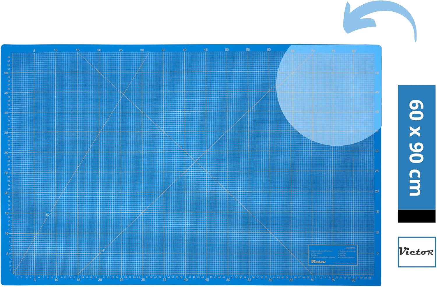 Thumbnail 1 de Victor Schneidematte blau 60x90cm – 3-lagig, selbstheilend, rutschfest