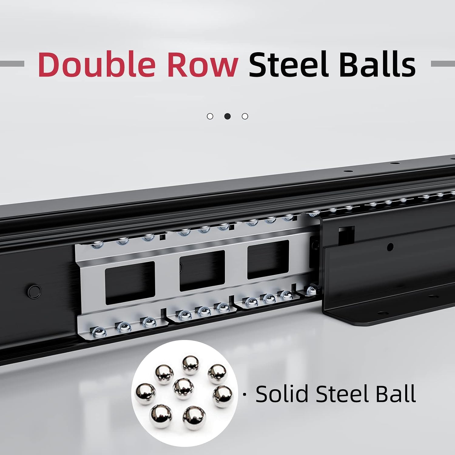 Thumbnail 4 de AOLISHENG Bottom Mount Heavy Duty Drawer Runners 120kg 🪚