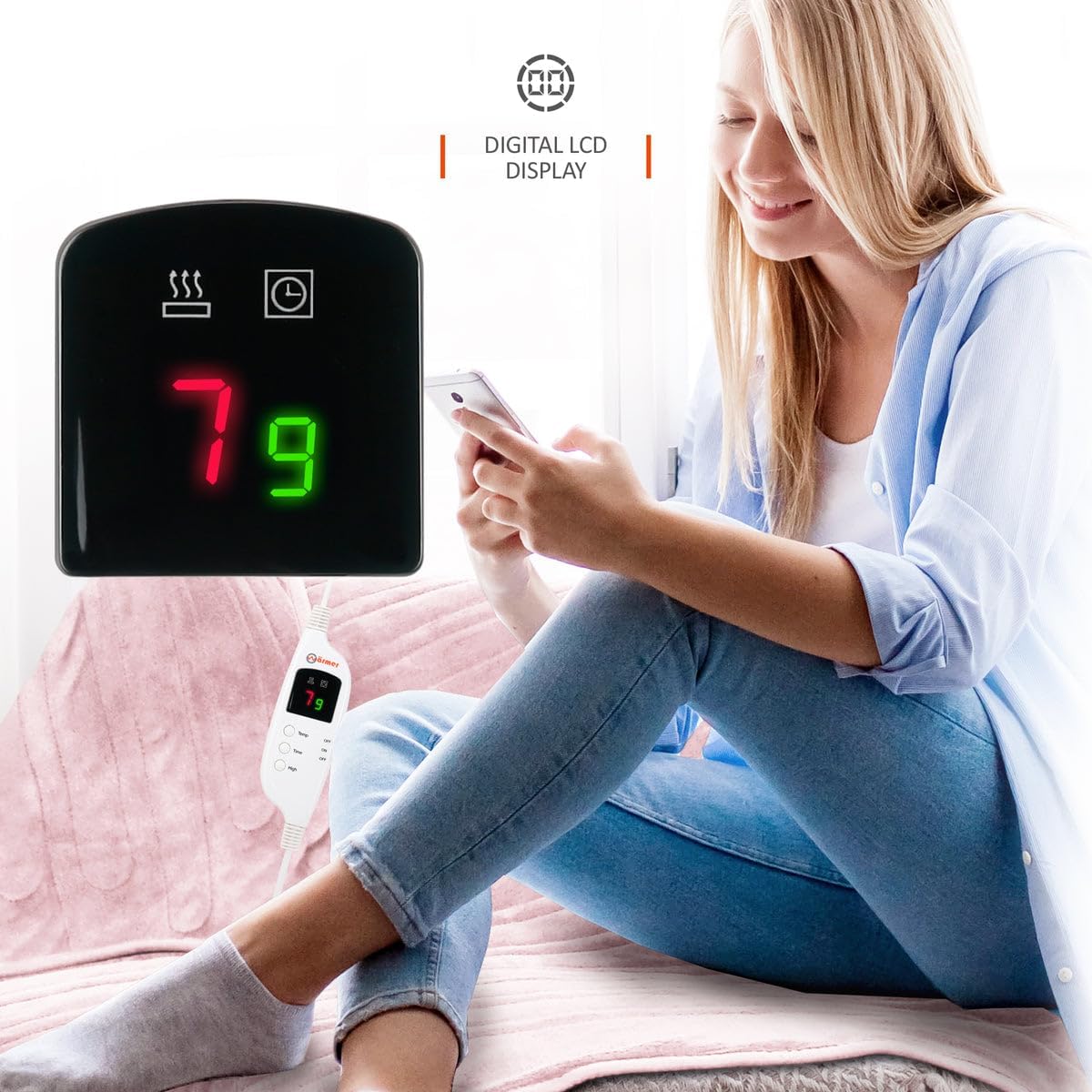 Thumbnail 3 de Warmer Heated Throw Controller Replacement (exact design controller fit)