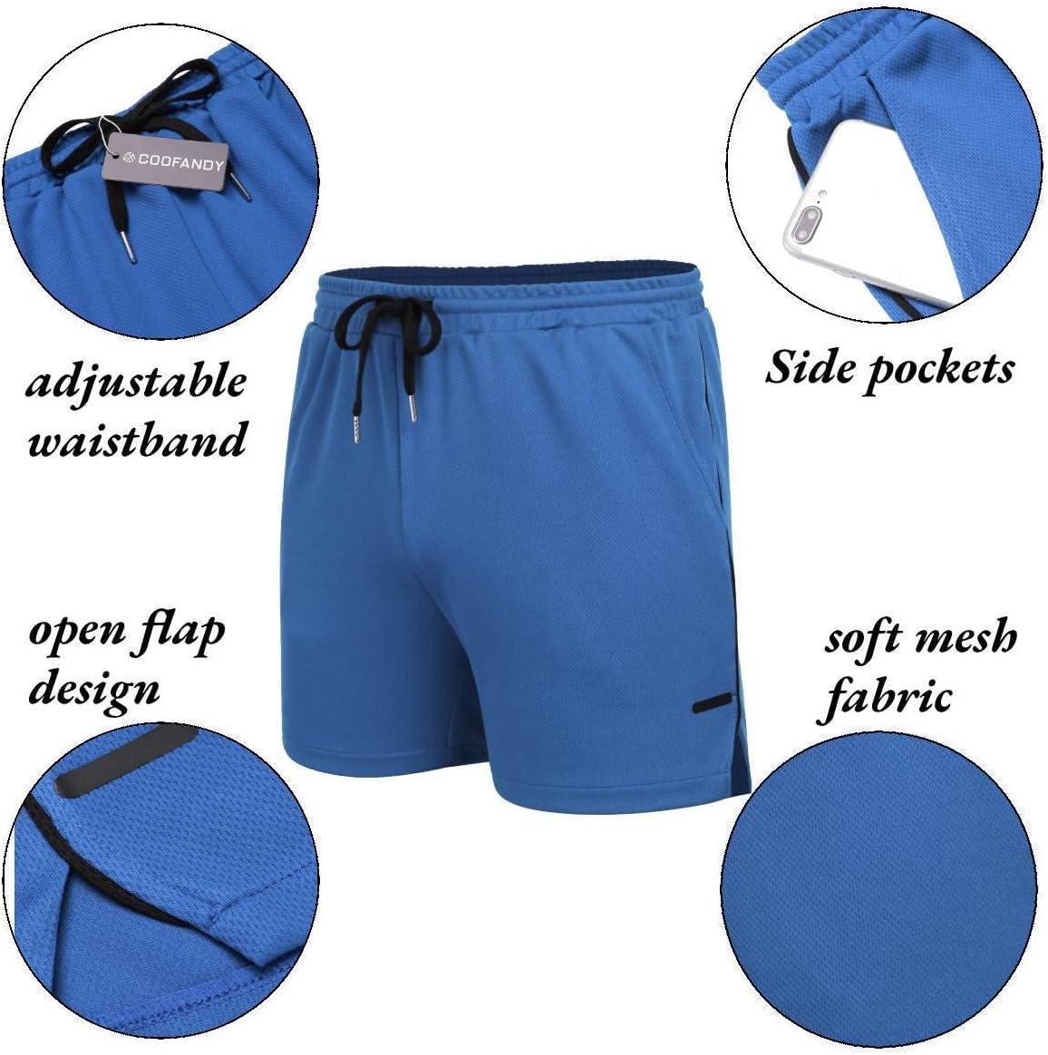 Thumbnail 4 de COOFANDY Men's Workout Shorts 5-Inch