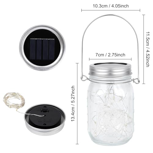 Detalle 2 de Lámparas de Exterior NEWYANG, Juego de 3 Luz Solar Jardín con 30 LED – Color cálido, impermeables