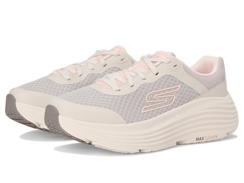 Detalle de Skechers Donna Max Cushioning Endeavour Canova Trainers – Beige, tomaia in mesh