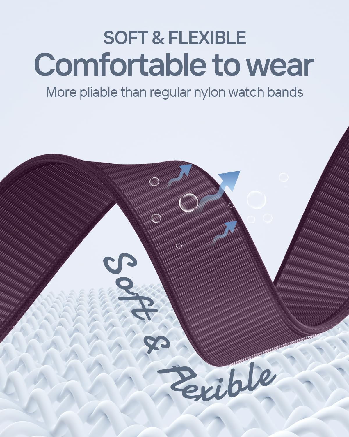 Thumbnail 1 de Yoohoo Nylon Sport Loop 2 pack for Apple Watch