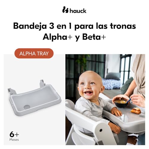 Detalle 2 de hauck Alpha Tray Bandeja regulable y extraíble 6–24 meses 🍽