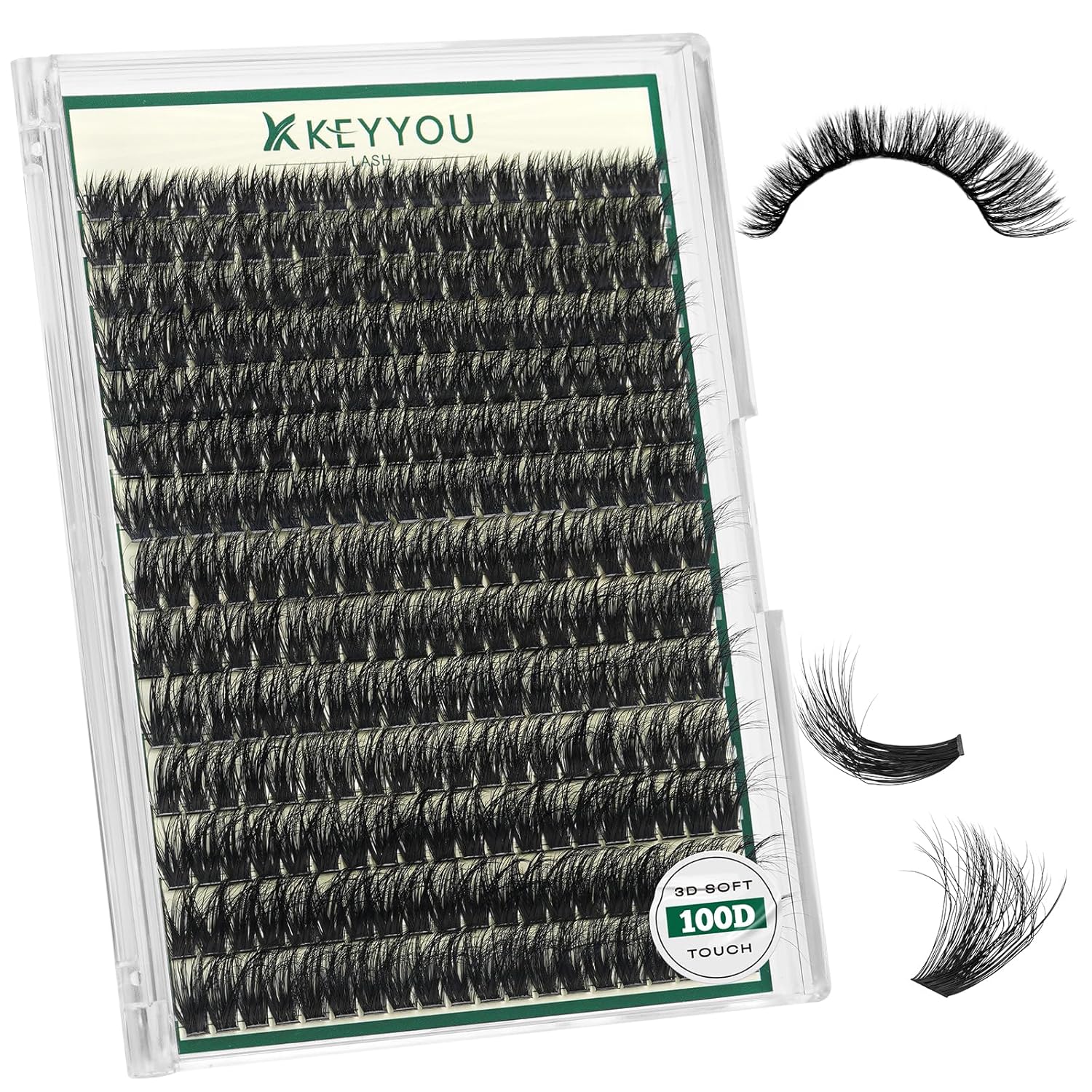 Detalle de KEYYOU Lash Clusters 9-18MIX
