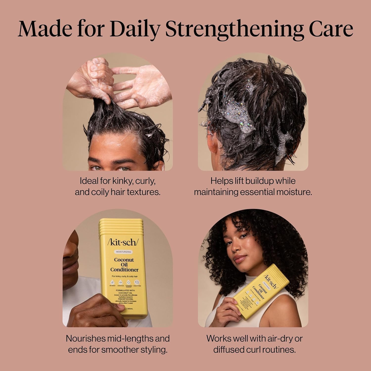 Detalle 2 de Kitsch Coconut Oil Conditioner, 12 oz