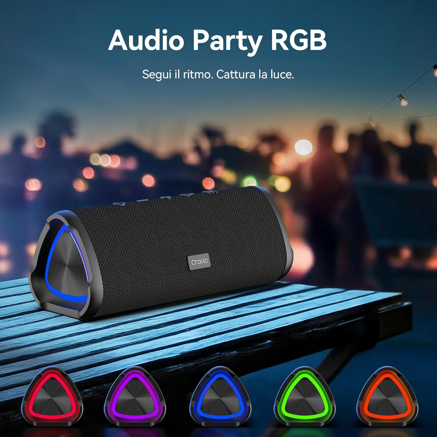 Thumbnail 3 de oraolo Cassa Bluetooth 20W Suono Stereo Portatile