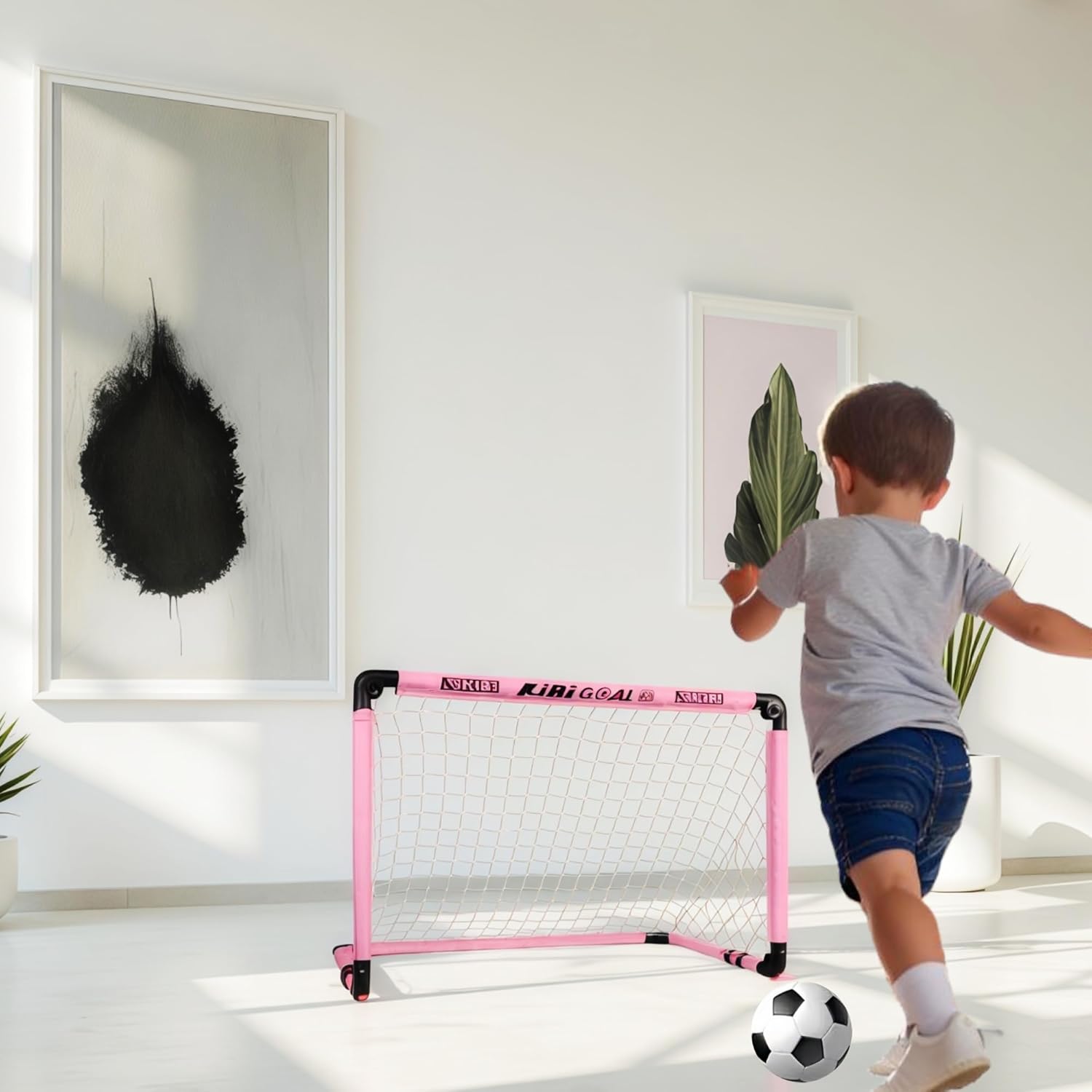 Detalle 1 de KiBiGOAL mini football goal, foldable 35.43in