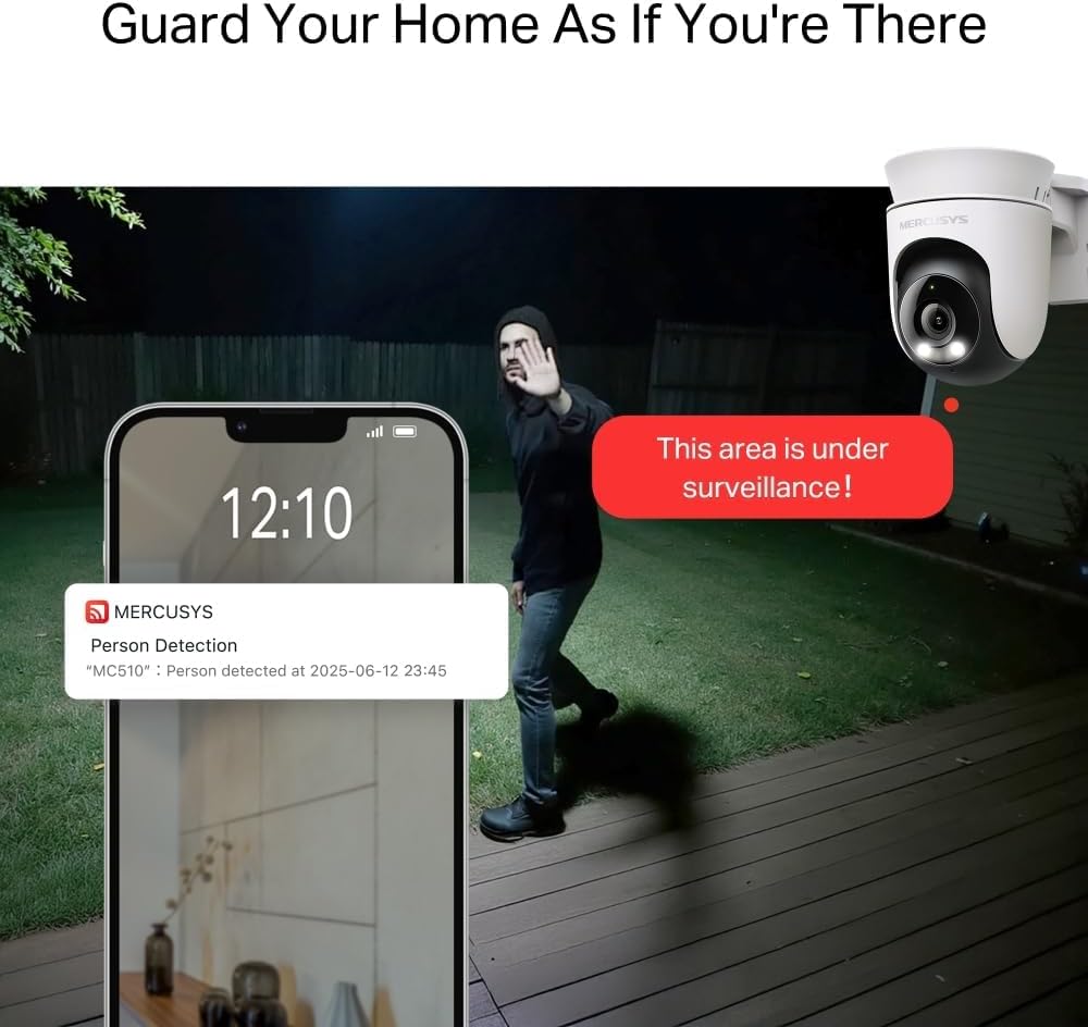Thumbnail 5 de Mercusys MC510 2K Pan/Tilt Security Camera