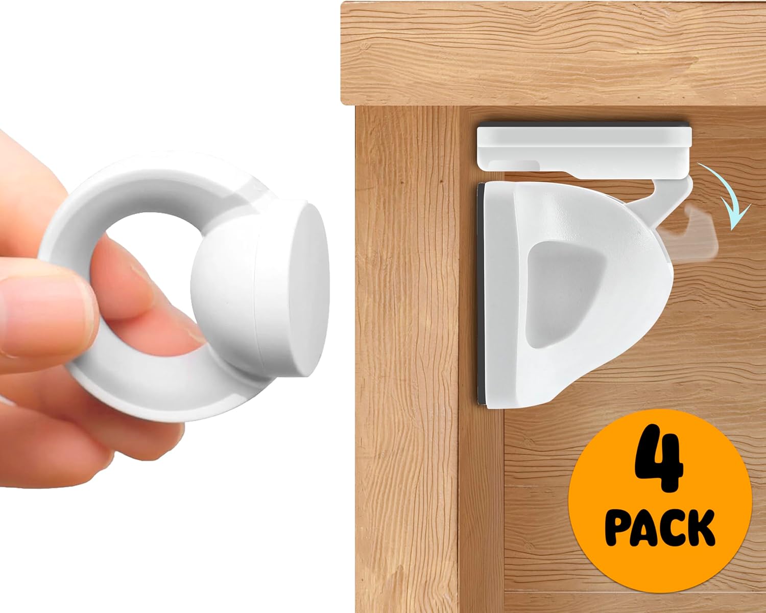Thumbnail 6 de BooBoo Baby Magnetic Child Safety Cupboard Locks – 4 Locks with 1 Key