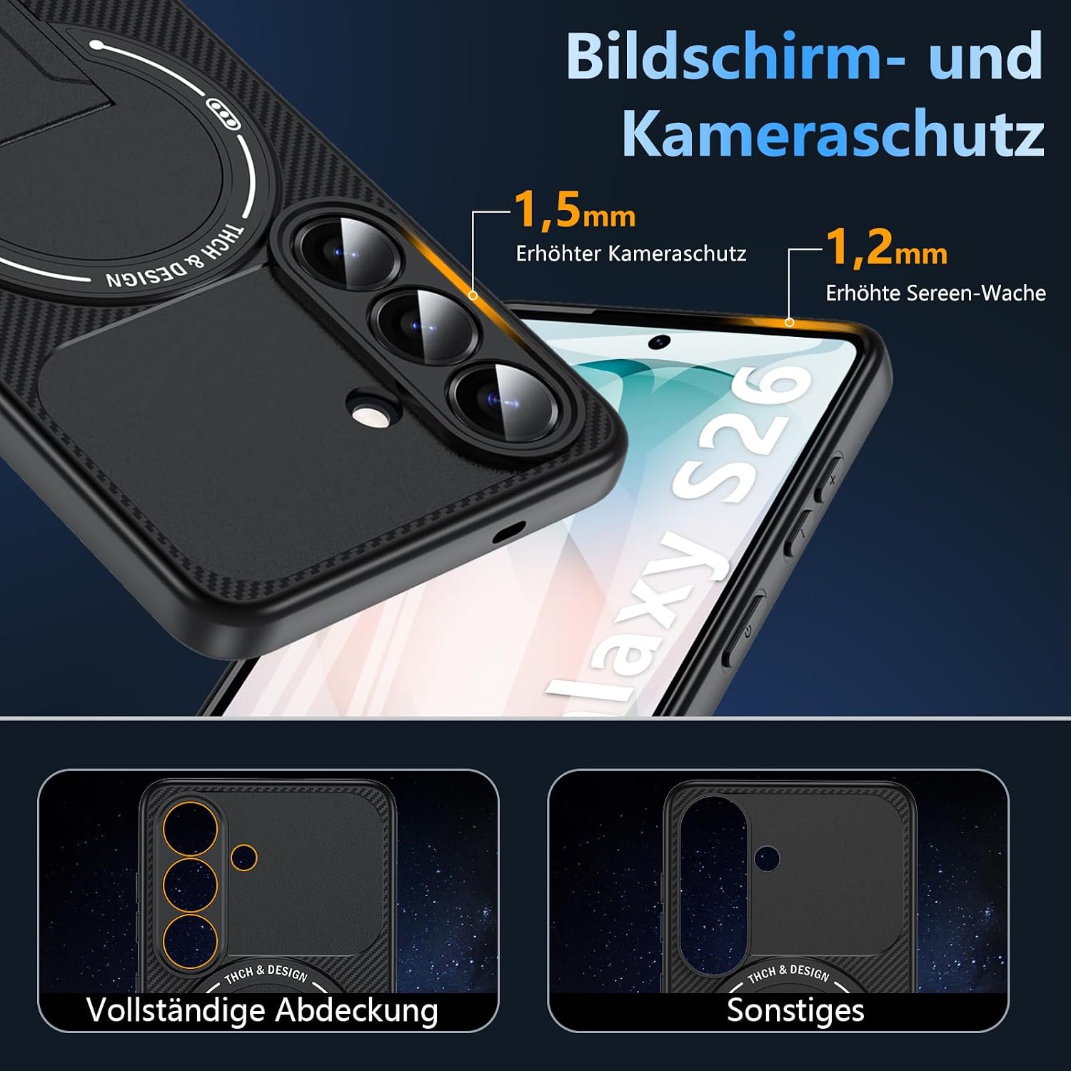 Thumbnail 5 de BESINPO Samsung Galaxy S26 Hülle mit Ständer