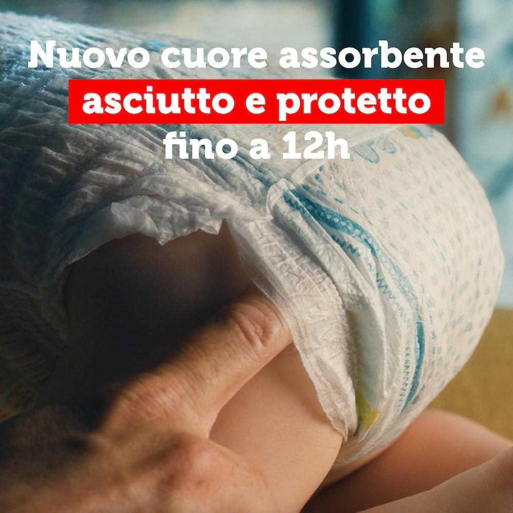 Detalle de Pampers Baby Dry Mutandino XL Taglia 6 (15+ kg) – Formato Scorta con Stop&Protect, 12h di asciutto e Cambio Facile