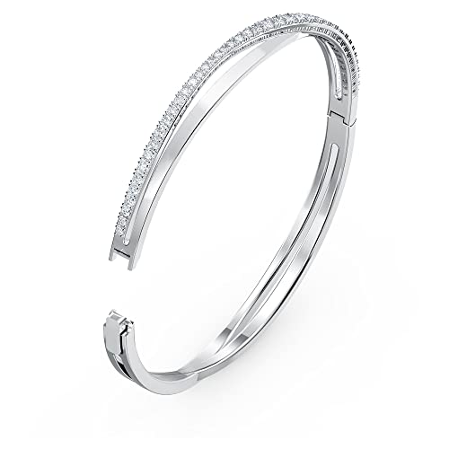 Detalle de Swarovski Bracciale Rigido Twist Bianco placcato rodio