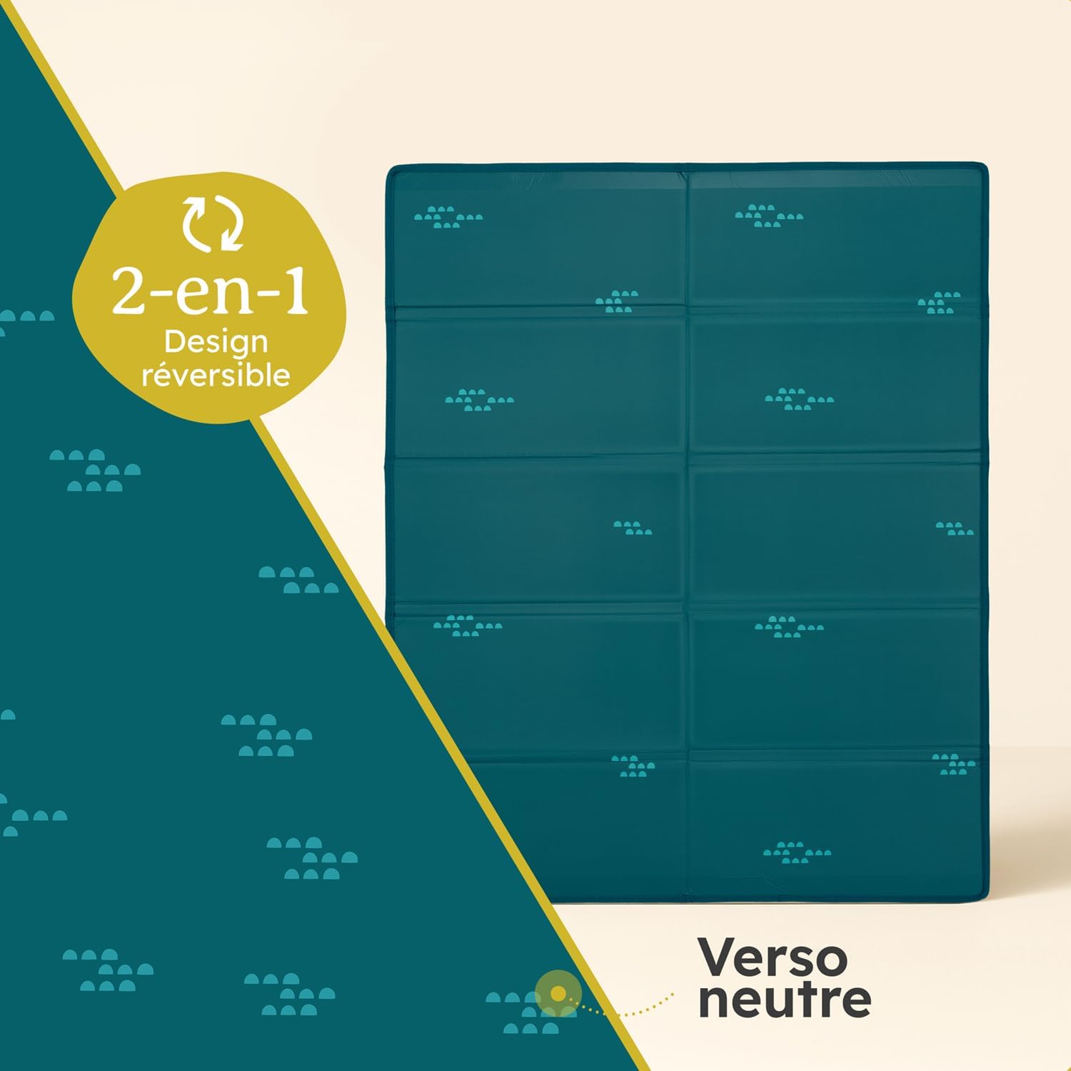 Thumbnail 3 de Laleni tapis d’éveil bébé pliable 120 x 150 x 1 cm, imperméable antidérapant (intérieur/extérieur) motif animalier