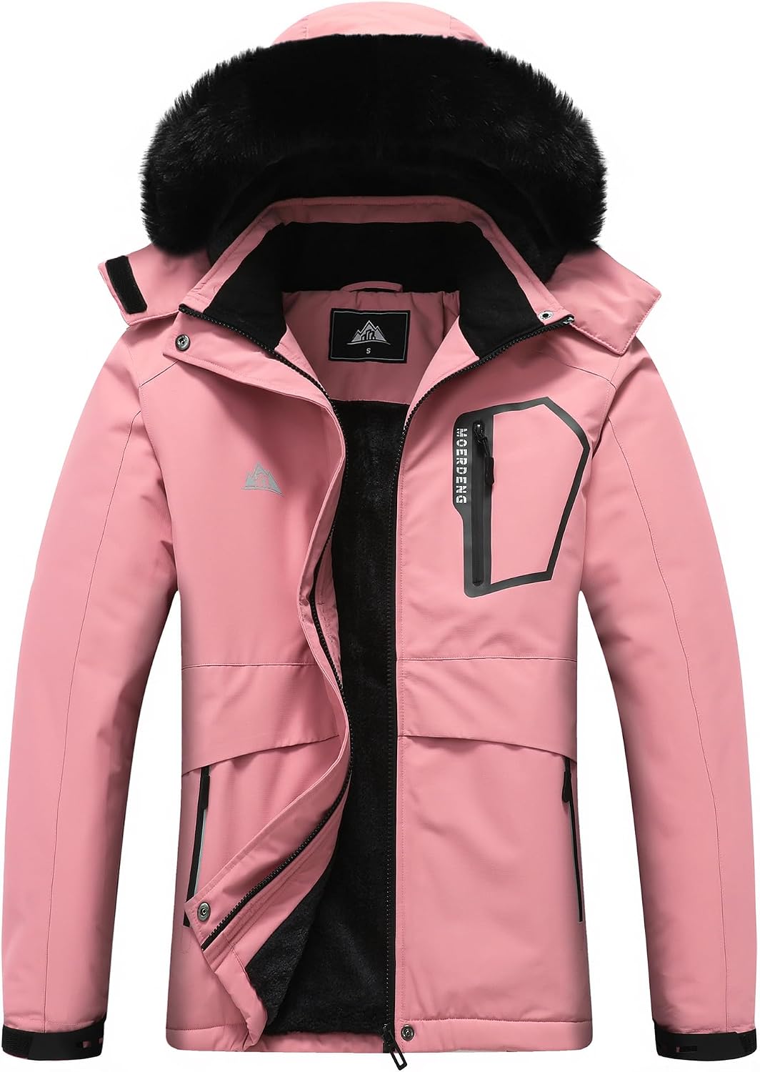 Detalle de MOERDENG Women's Softshell Winter Coat