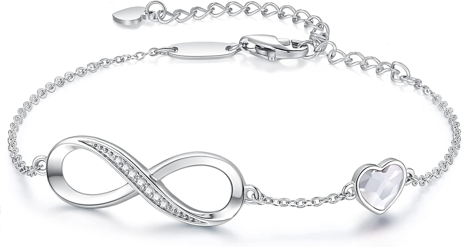 Detalle de Louisa Secret Bracelet Femme Argent 925 Infini Cœur Ajustable