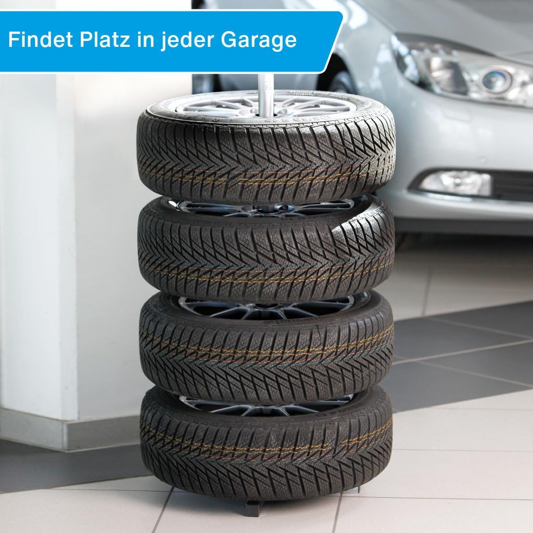 Thumbnail 6 de cartrend Felgenständer mit Reifenschutzhülle –Freistehende Reifenaufbewahrung bis 225 mm Breite