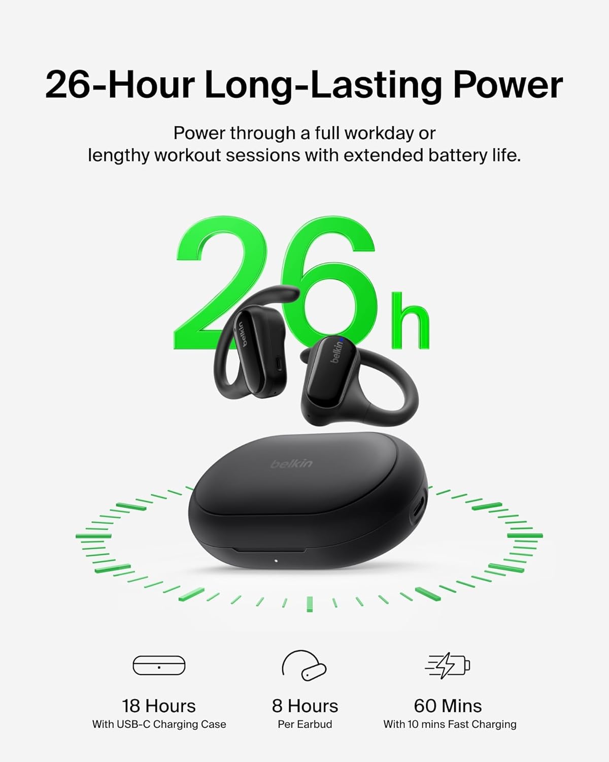 Detalle de Belkin SoundForm ClearFit Open-Ear Headphones