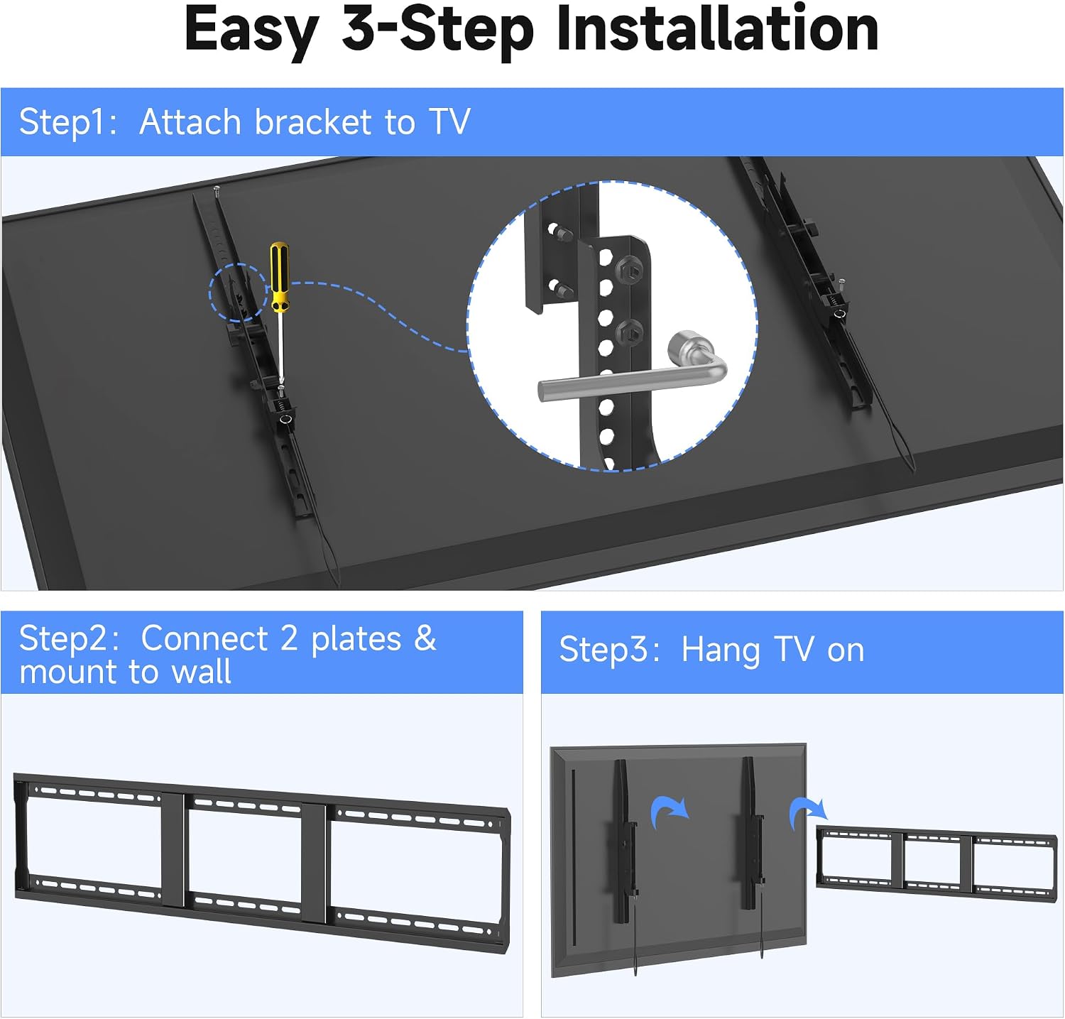 Thumbnail 6 de Suptek 100kg Heavy Duty Tilt TV Wall Mount for 49-120" Screens (MT9)