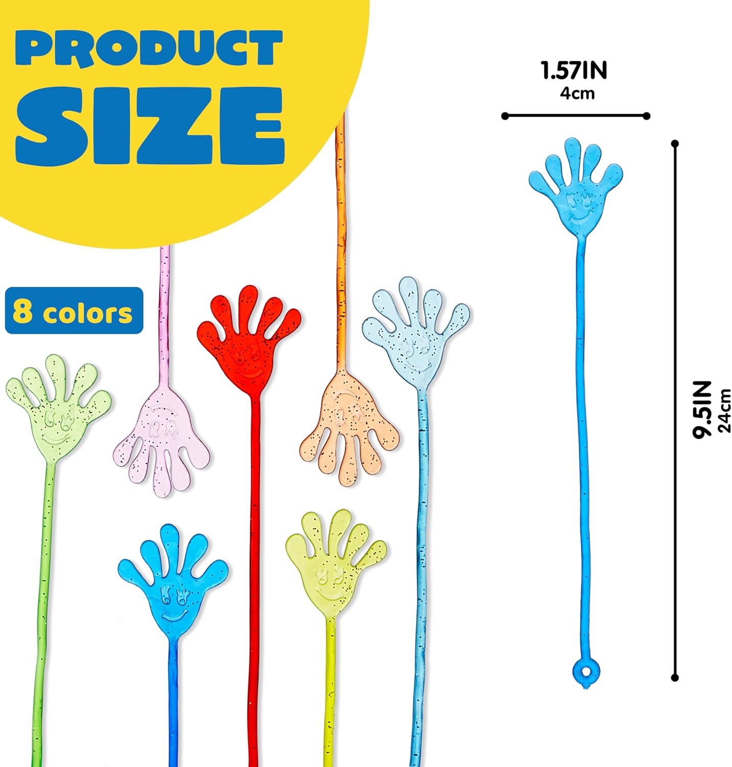 Thumbnail 1 de JOYIN 120Pcs Glitter Sticky Hands Party Favors