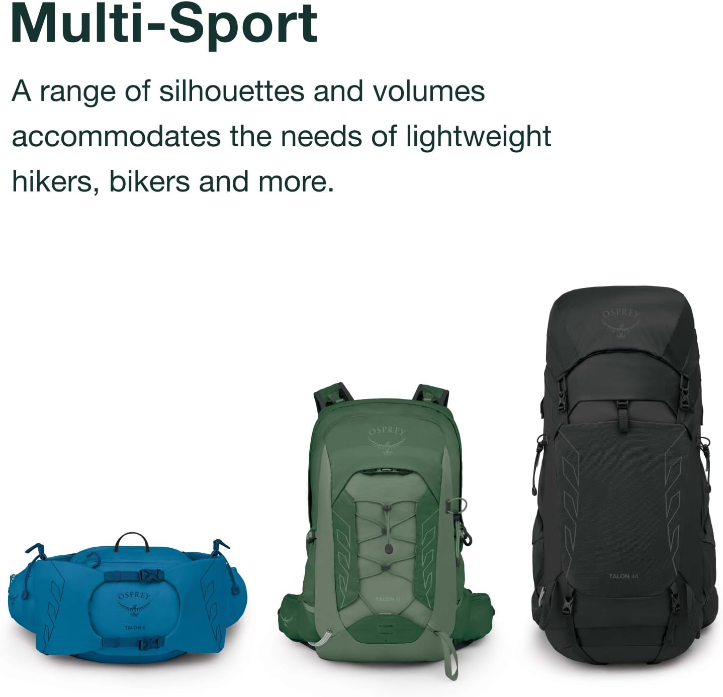 Detalle de Osprey Talon 22L Men's Lightweight Hiking Backpack — 22L Daypack for Travel & Camping