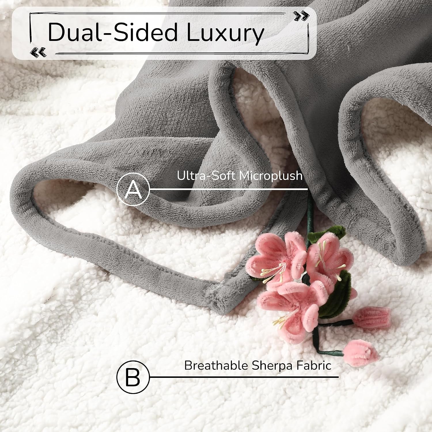 Detalle de RALYSUN Heated Blanket 72"x84" ⚙