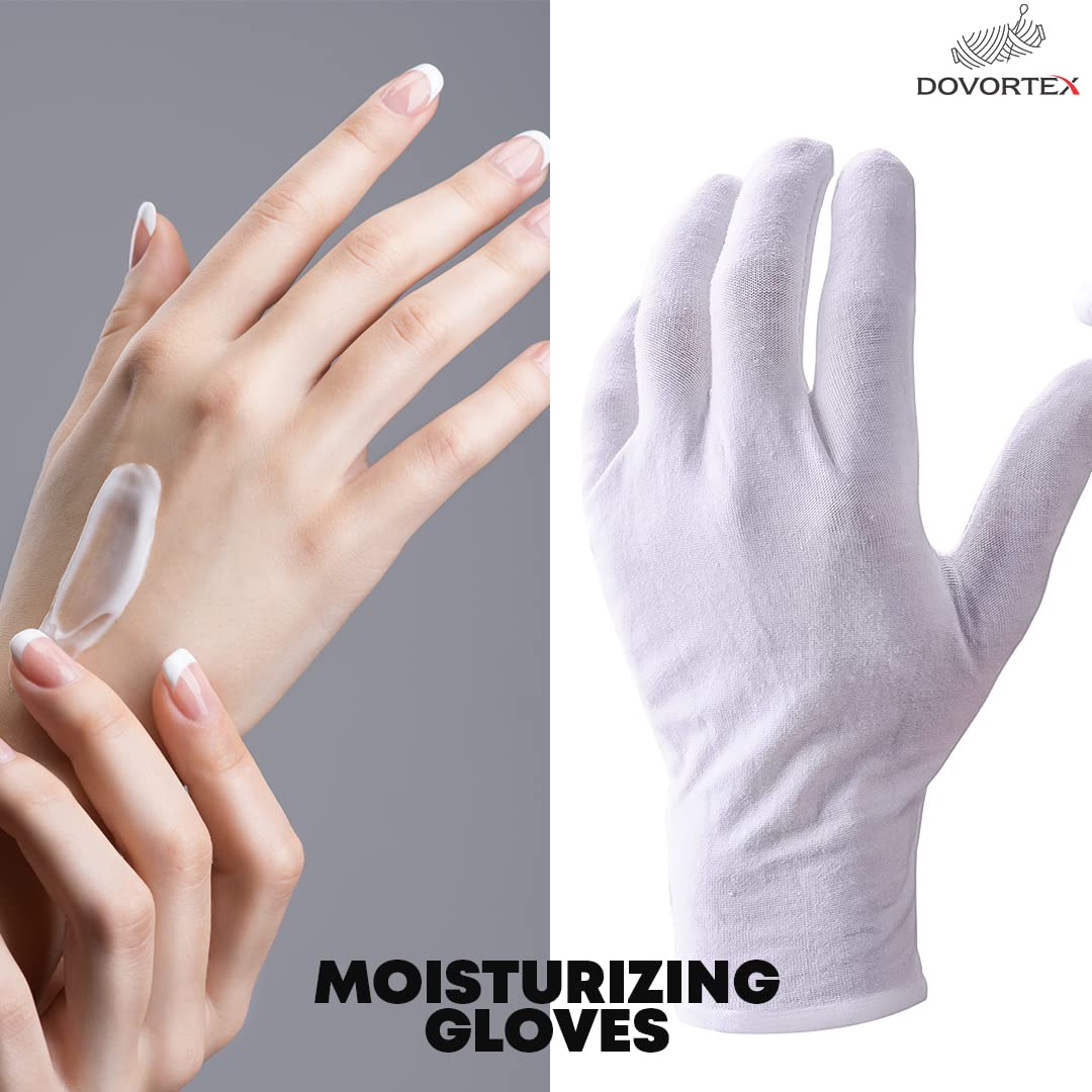 Detalle 2 de DOVORTEX 24 Cotton Gloves for Eczema
